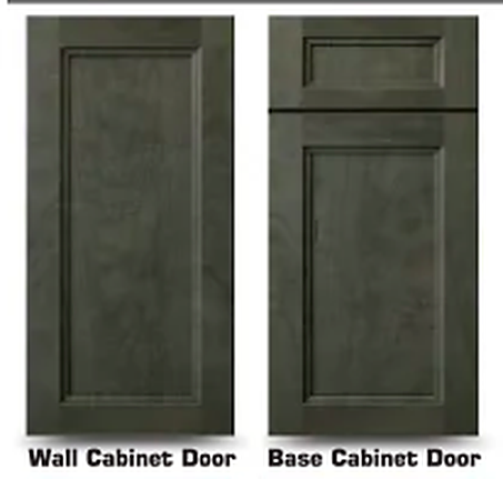 Smoky Gray cabinet door style, Stained Gray