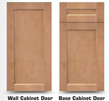 Toffee Shaker cabinet door style, Toffee Stain